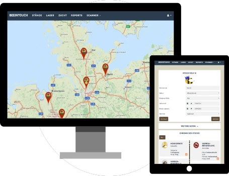 BeeInTouch - Die Imkereiverwaltung und Stockkarte