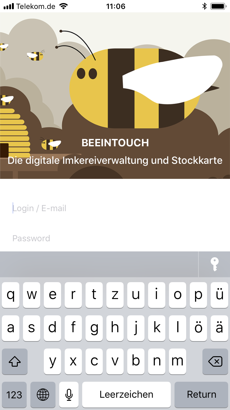 iPhone oder iPad Login